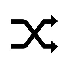 Shuffle icon vector illustration