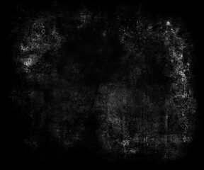 Black scratched grunge scary background, spooky damaged texture
