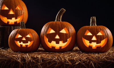 Obraz premium halloween jack o lantern pumpkin