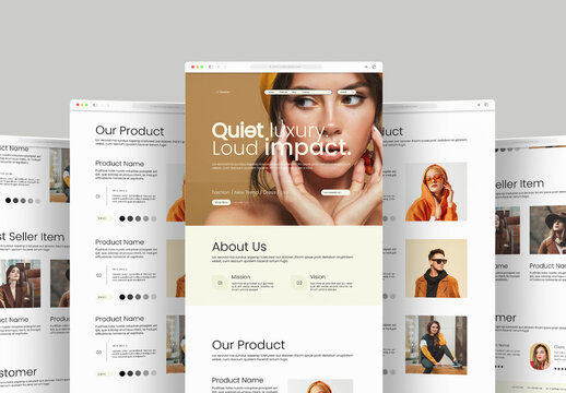 Fashion Landing Page Design