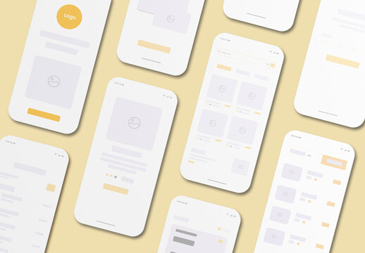 Food Delivery Mobile App Wireframe