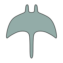 manta ray vector illustration