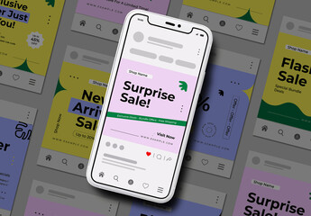 Social Media Post Mockup Design