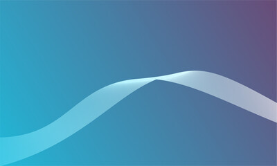abstract blue wave background with a bright flow of lines
