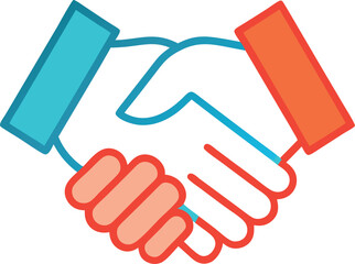 handshake icon vector illustration