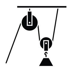Pulley  Icon Element For Design