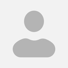 Flat illustration in grayscale. Avatar, user profile, person icon, gender neutral silhouette, profile picture. Suitable for social media profiles, icons, screensavers and as a template.