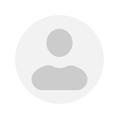 Flat illustration in grayscale. Avatar, user profile, person icon, gender neutral silhouette, profile picture. Suitable for social media profiles, icons, screensavers and as a template.