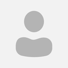 Flat illustration in grayscale. Avatar, user profile, person icon, gender neutral silhouette, profile picture. Suitable for social media profiles, icons, screensavers and as a template.