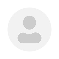 Flat illustration in grayscale. Avatar, user profile, person icon, gender neutral silhouette, profile picture. Suitable for social media profiles, icons, screensavers and as a template.