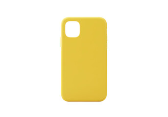 Isolated Solid Yellow Phone Case for Mobile Protection