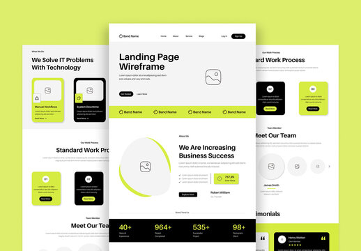 Website Wireframe Layout