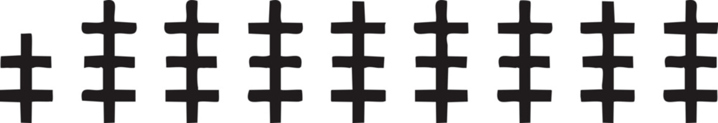 Obraz premium Motif noir et blanc de croix géométriques