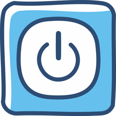 Visuel minimaliste d’interrupteur électrique