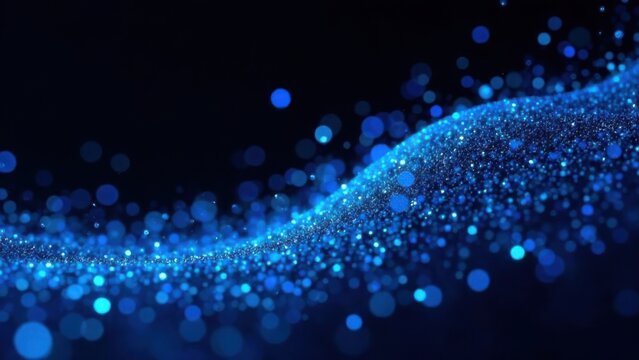 Fototapeta Abstract Background With blue Shiny Shimmering Wave
