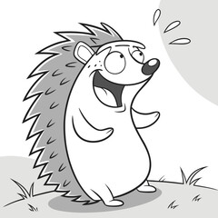 Laughing Hedgehog Face Icon