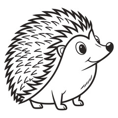 Minimalist Cute Hedgehog for Branding