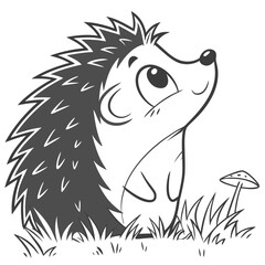 Curious Hedgehog Character Icon