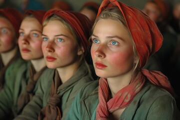 Female inmates at a Soviet GULAG camp in the 1940s