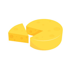 Cheese icon vector. Cheese on white background. logo design.
