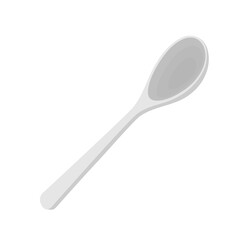 Spoon vector. Spoon on white background.