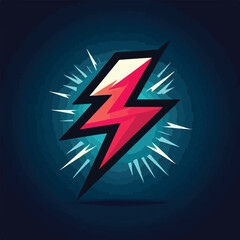Electric lightning icon vector image