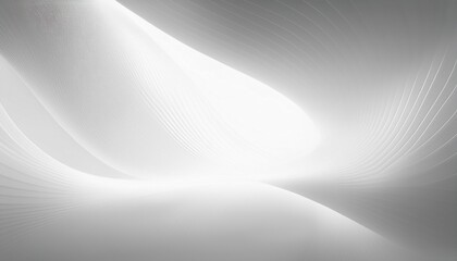 futuristic abstract background white and gray tone soft smooth of light abstract shape curve line fade color gradient nobody empty space in modern room suit for future technology background