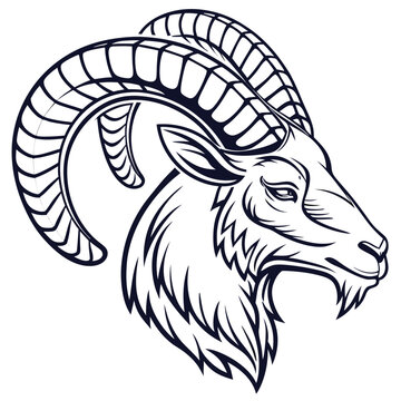 bold ornamental ram vector line art  vector clip art collection with clean black silhouette illustrations suitable for logos decor prints tattoos and digital use featuring a mix of wild and domestic