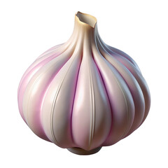 Isolated Garlic Bulb on Transparent Background, Culinary Ingredient for Flavorful Dishes and Healthy Cooking