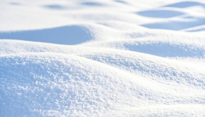 Close Up View Of Snowy Landscape Texture