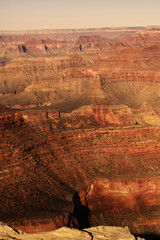Hazy Sky Day Winter The Grand Canyon Arizona