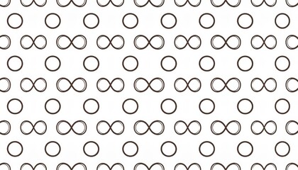 Abstract Geometric Pattern With Interlocking Circles