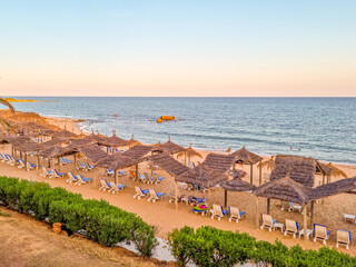 Landscape in a beach in Hammamet, Tunisia