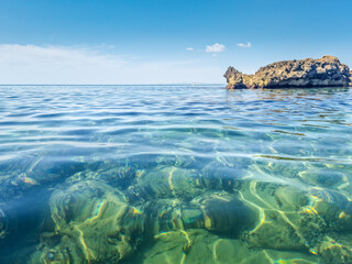 Landscape in a beach in Hammamet, Tunisia