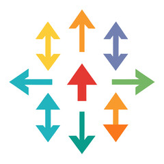 colorful arrows background