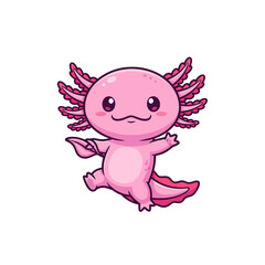 cute axolotl pet icon very cool