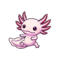 cute axolotl pet icon very cool