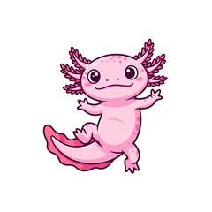 cute axolotl pet icon very cool