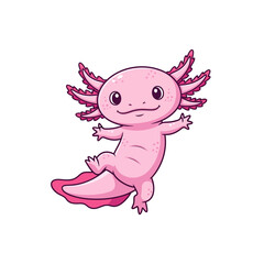 cute axolotl pet icon very cool