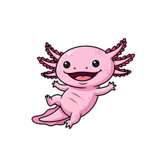 cute axolotl pet icon very cool