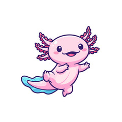 cute axolotl pet icon very cool