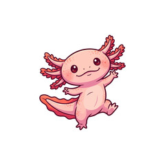 cute axolotl pet icon very cool