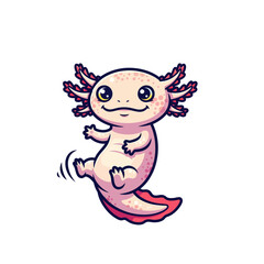 cute axolotl pet icon very cool