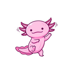 cute axolotl pet icon very cool