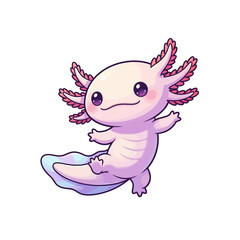 cute axolotl pet icon very cool