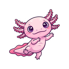 cute axolotl pet icon very cool