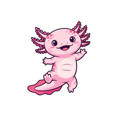 cute axolotl pet icon very cool
