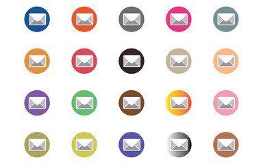 set of colorful easter eggs vector