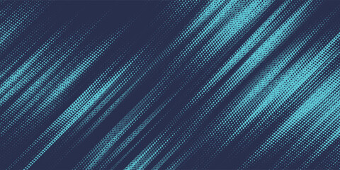 Abstract blue banner design vector, dynamic sporty horizontal background template for media promotion or web banner