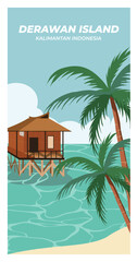 Obraz premium Derawan island Kalimantan Indonesia